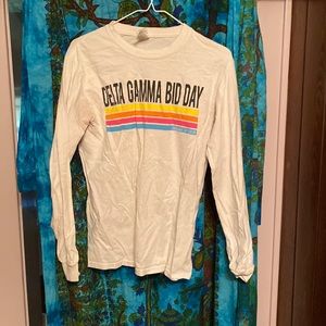 Delta Gamma Bid Day Long sleeved T shirt